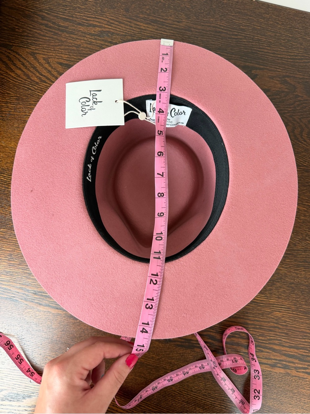 Lack Of Color Zulu Style Wool Fedora in Rose - Picture 12 of 16